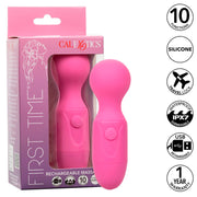First time rechargeable massager 10 vibrations pink