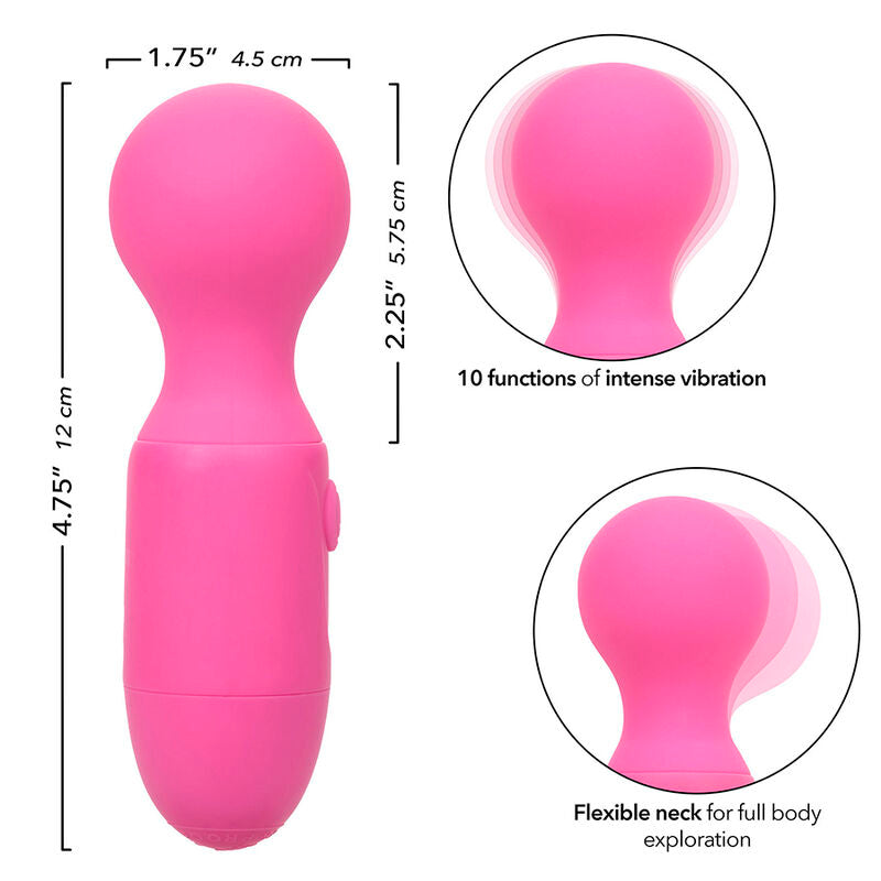 First time rechargeable massager 10 vibrations pink