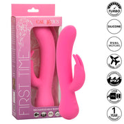 First time pink rechargeable rabbit vibrator