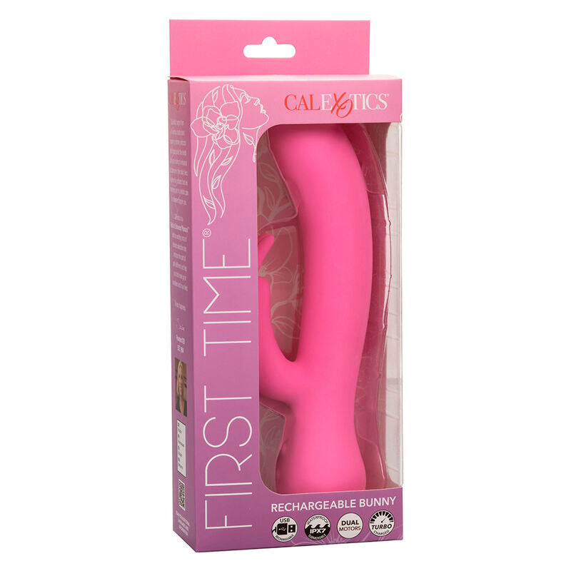 First time pink rechargeable rabbit vibrator