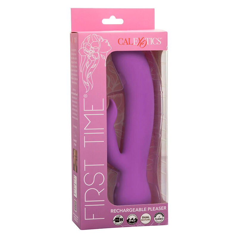 First time purple rechargeable pleaser vibrator