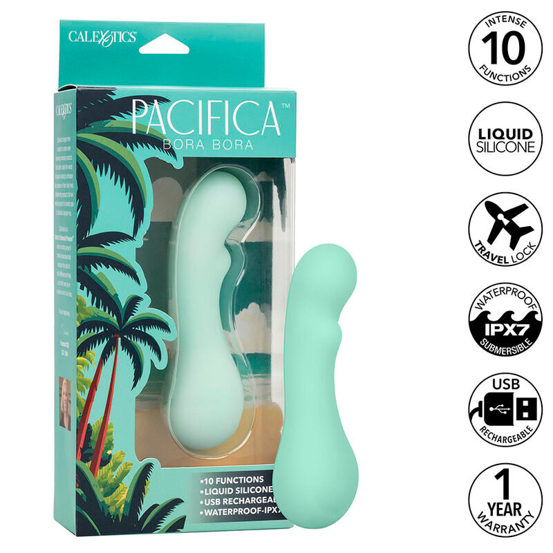 CALEXOTICS - PACIFICA BORA BORA G-SPOT ESTIMULATOR 10 AQUA VIBRATIONS