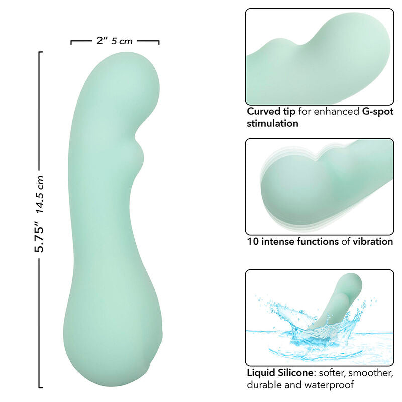 CALEXOTICS - PACIFICA BORA BORA G-SPOT ESTIMULATOR 10 AQUA VIBRATIONS