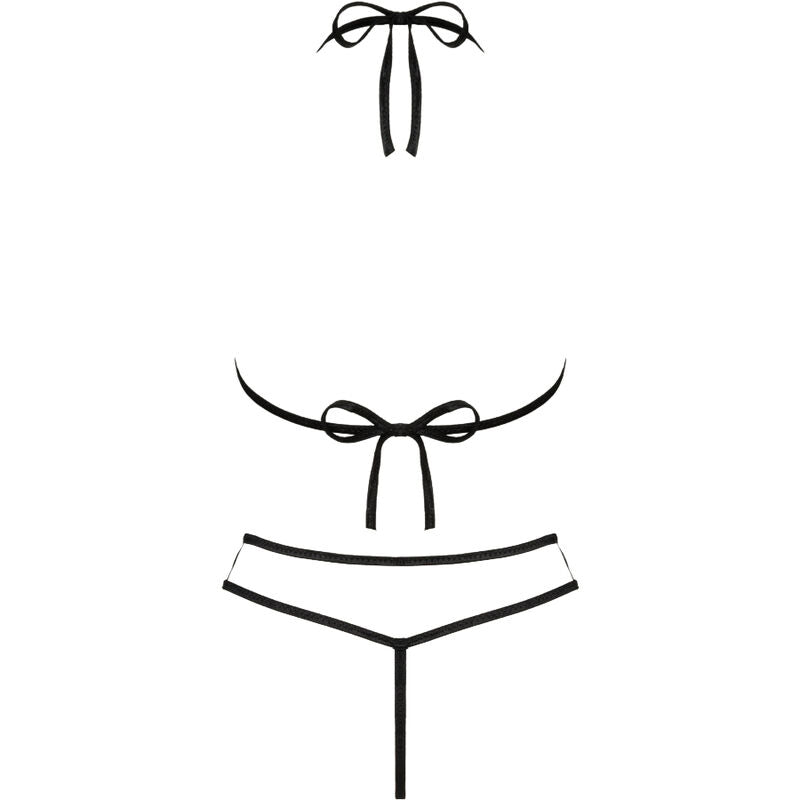 Jimena lc 20216 bra + thong black one size