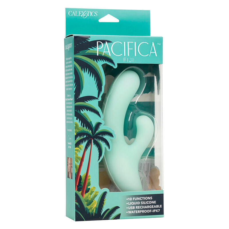 Pacifica Fiji Vibrator &amp; G-Spot Stimulator 10 Vibrations Aqua