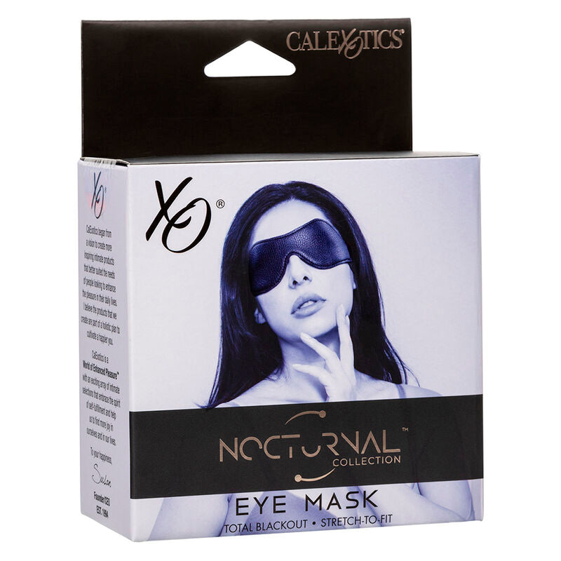 Nocturnal black pvc leather eye mask