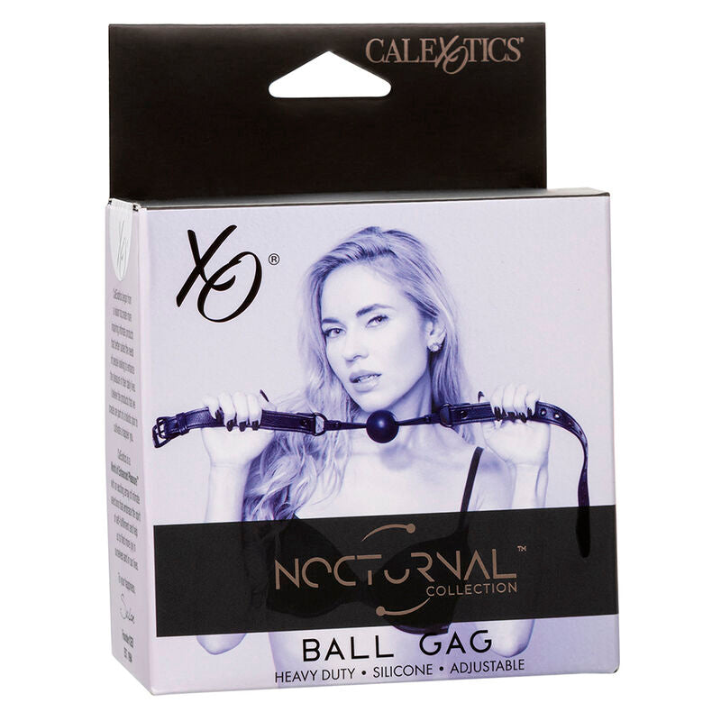 Nocturnal black silicone ball gag