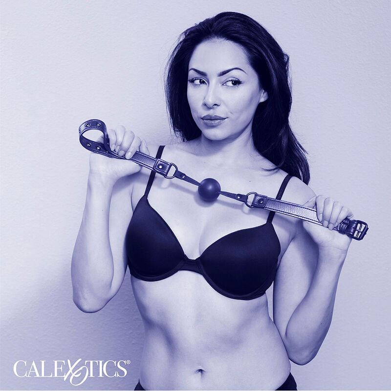 CALEXOTICS - NOCTURNAL BLACK SILICONE BALL GAGG