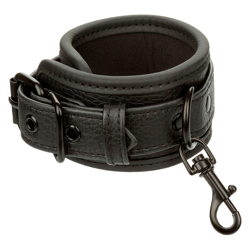 Nocturnal black adjustable leather cuffs