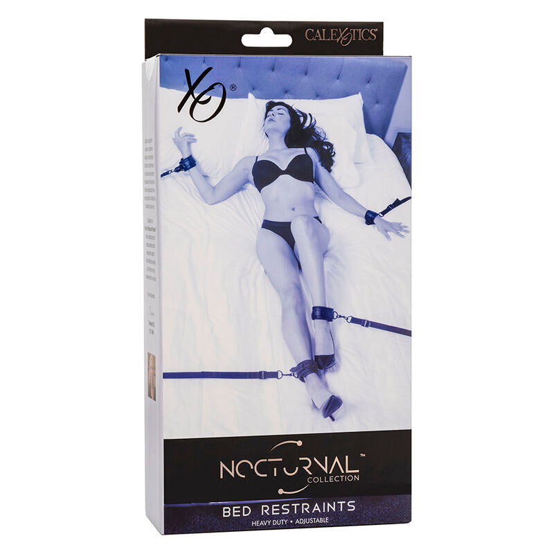 CALEXOTICS - NOCTURNAL ADJUSTABLE BLACK LEATHER BED BELT
