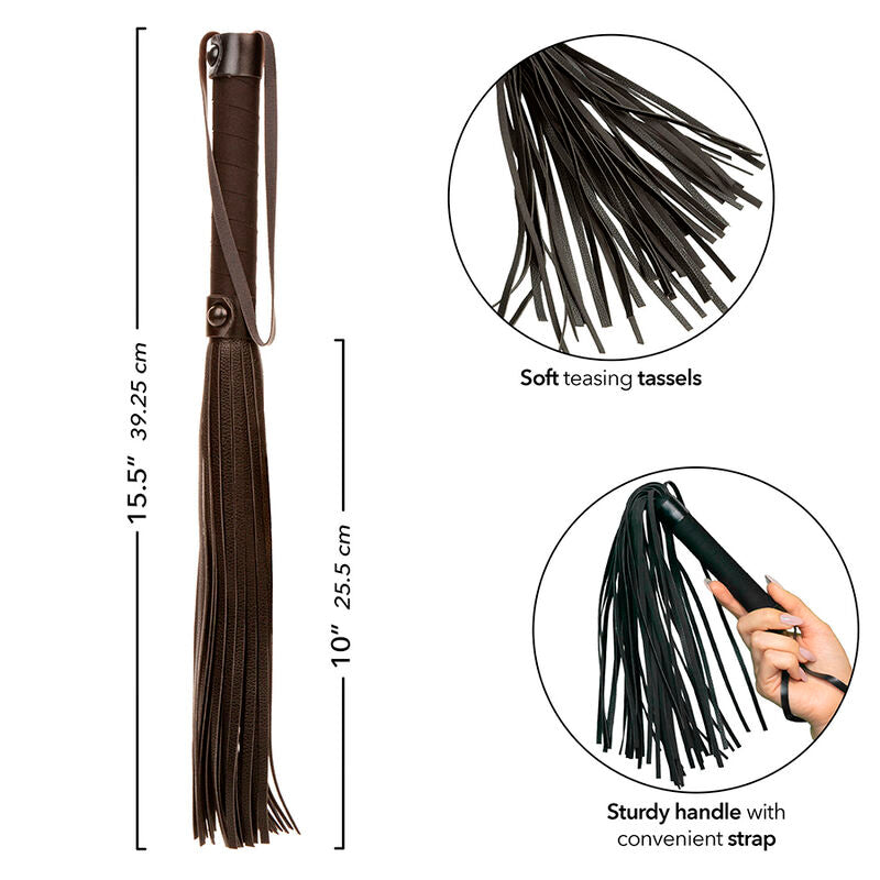 CALEXOTICS - NOCTURNAL FLOGGER BLACK LEATHER