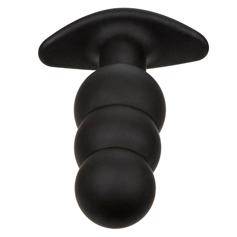 Rock bottom beaded anal plug 10 vibrations black silicone