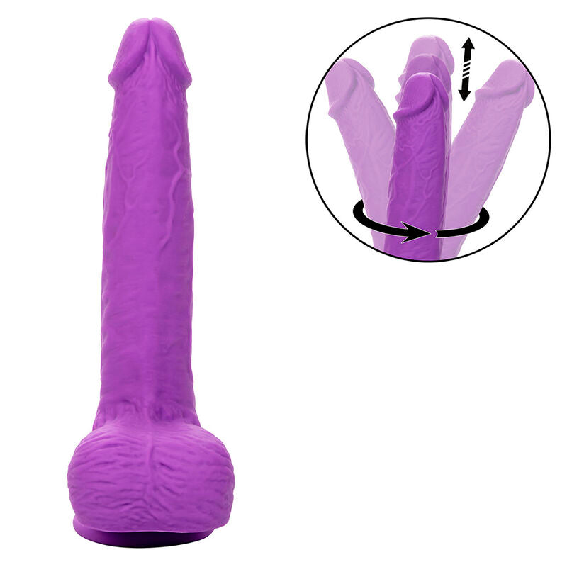 Studs rechargeable and rotating vibrator 10 vibrations purple