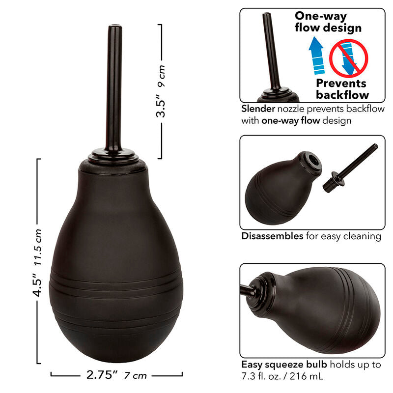 One way black anal douche