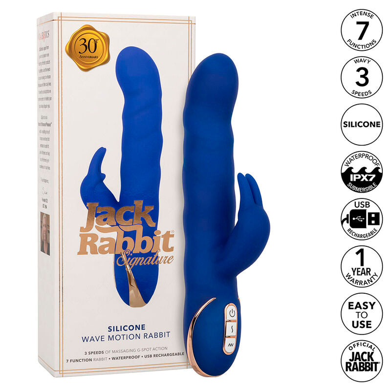 Jack rabbit vibrator wave motion blue