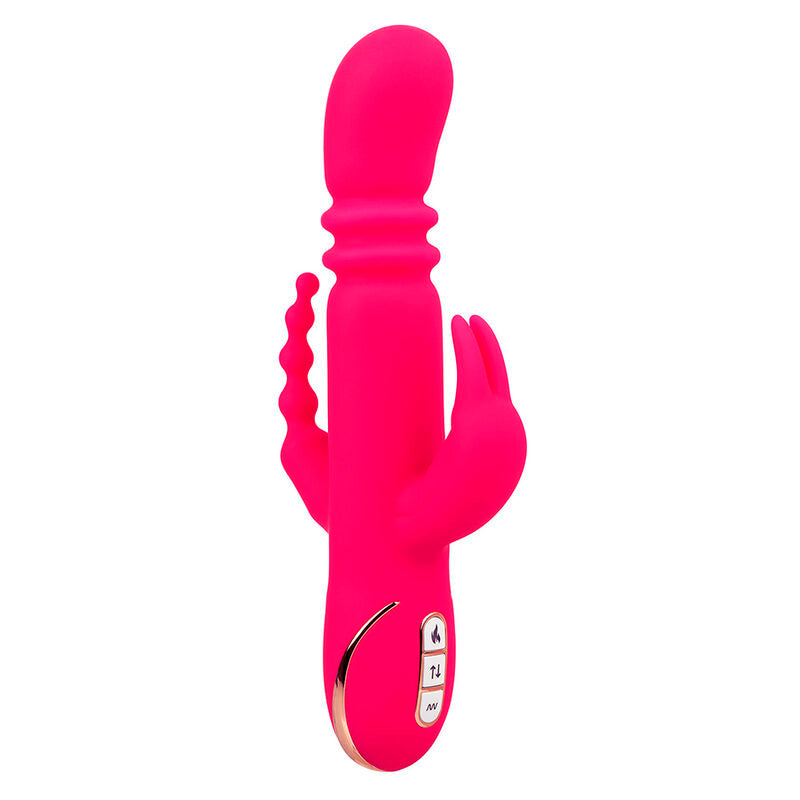 Jack Fantasy Triple Heating Vibrator Pink Rabbit