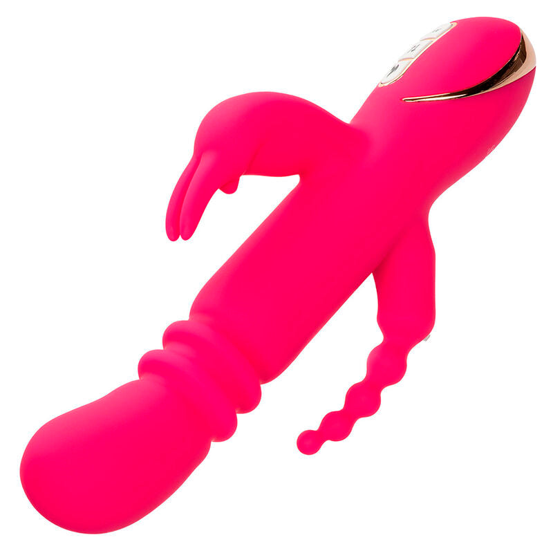 CALEXOTICS - JACK FANTASY TRIPLE HEATING VIBRATOR PINK RABBIT