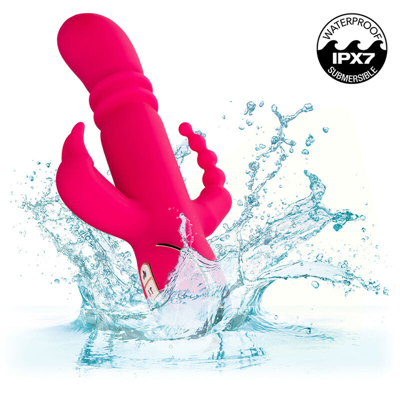 Jack Fantasy Triple Heating Vibrator Pink Rabbit