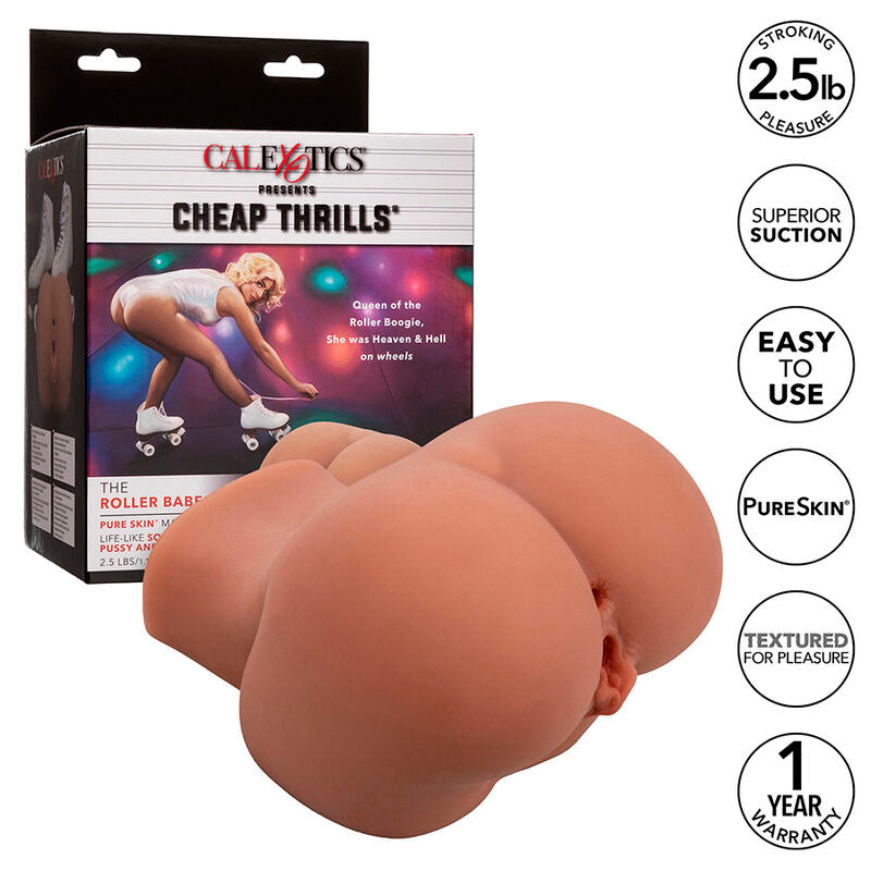 Masturbateur Double Entrée The Roller Babe Pure Skin Réaliste 1,1 kg - CalExotics