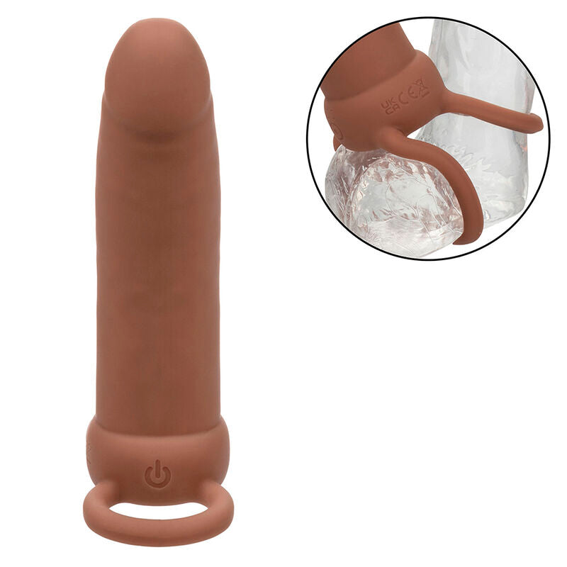 Gaine Pénis Double Pénétrateur Maxx - 10 Modes de vibrations Silicone - CalExotics
