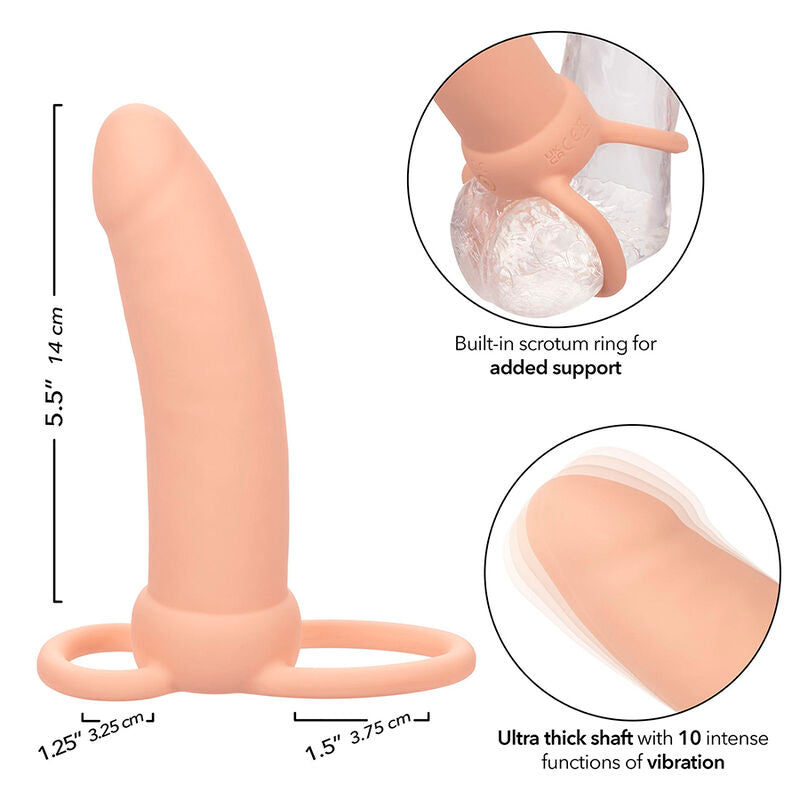 Maxx Thick Double Penetrator 10 Vibrations Flesh
