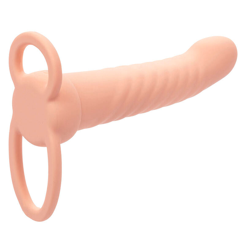 Maxx Double Ribbed Penetrator 10 Vibrations Flesh