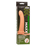 Maxx Double Ribbed Penetrator 10 Vibrations Flesh