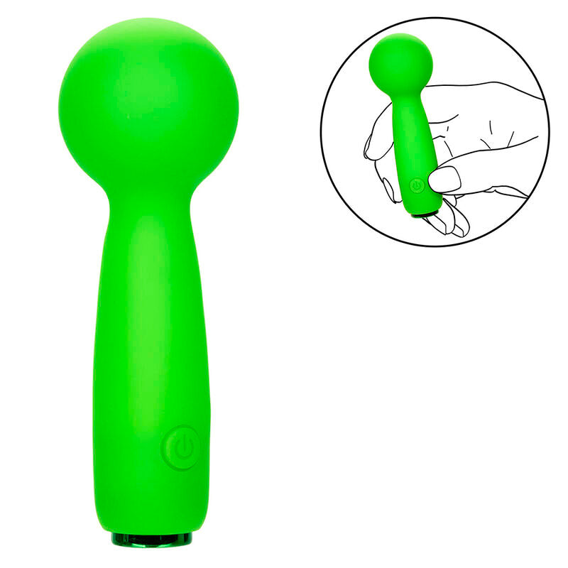 Neon vibes the bubbly vibe mini massager 10 vibrations green