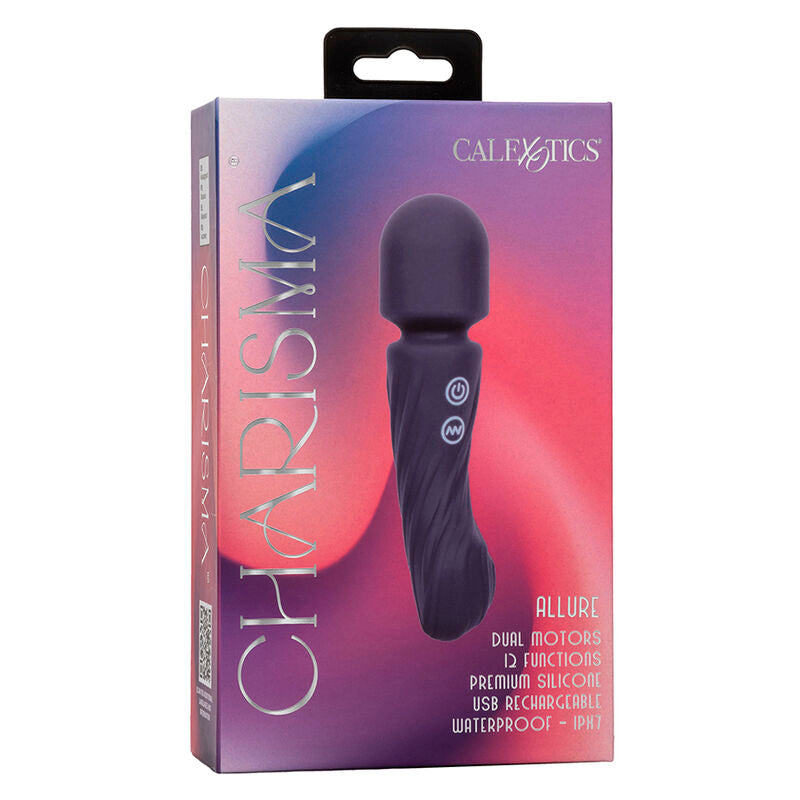 Charisma Allure Dual Motor Massager 12 Functions 17.25 cm x 4.5 cm Purple