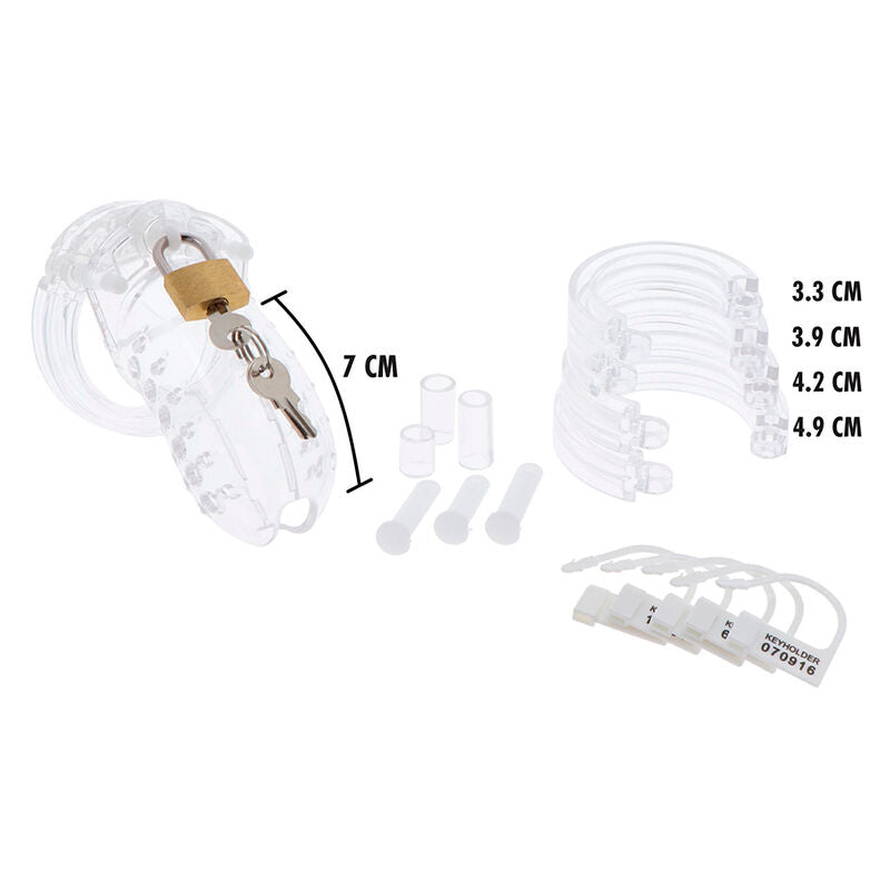 Extreme Adjustable Clear Acrylic Chastity Cage