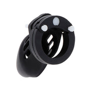 Extreme silicone chastity cage size S black