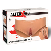 Alter ego open vagina low-rise briefs flesh