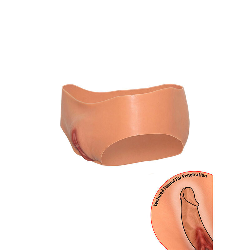 Alter ego open vagina low-rise briefs flesh