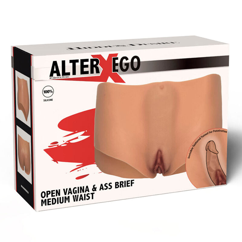 Alter ego open vagina and ass briefs medium size flesh
