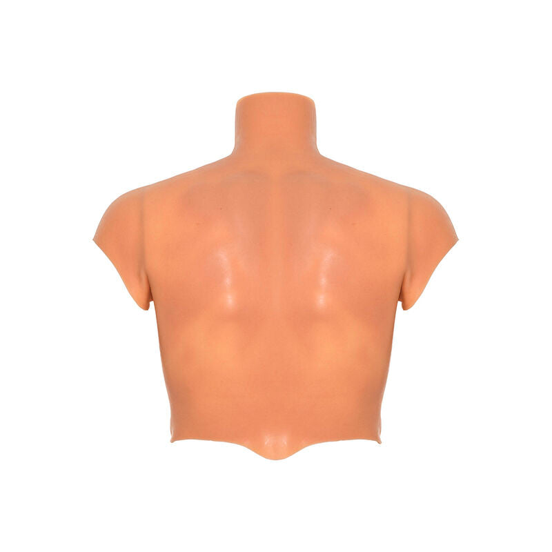 Alter ego silicone male torso shirt with abs flesh