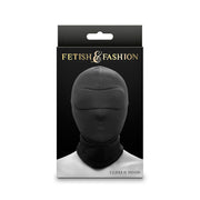 Fetish &amp; fashion closed hood black nylon