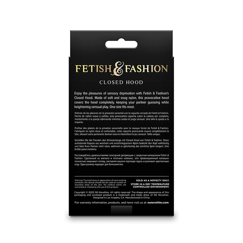Fetish &amp; fashion closed hood white nylon