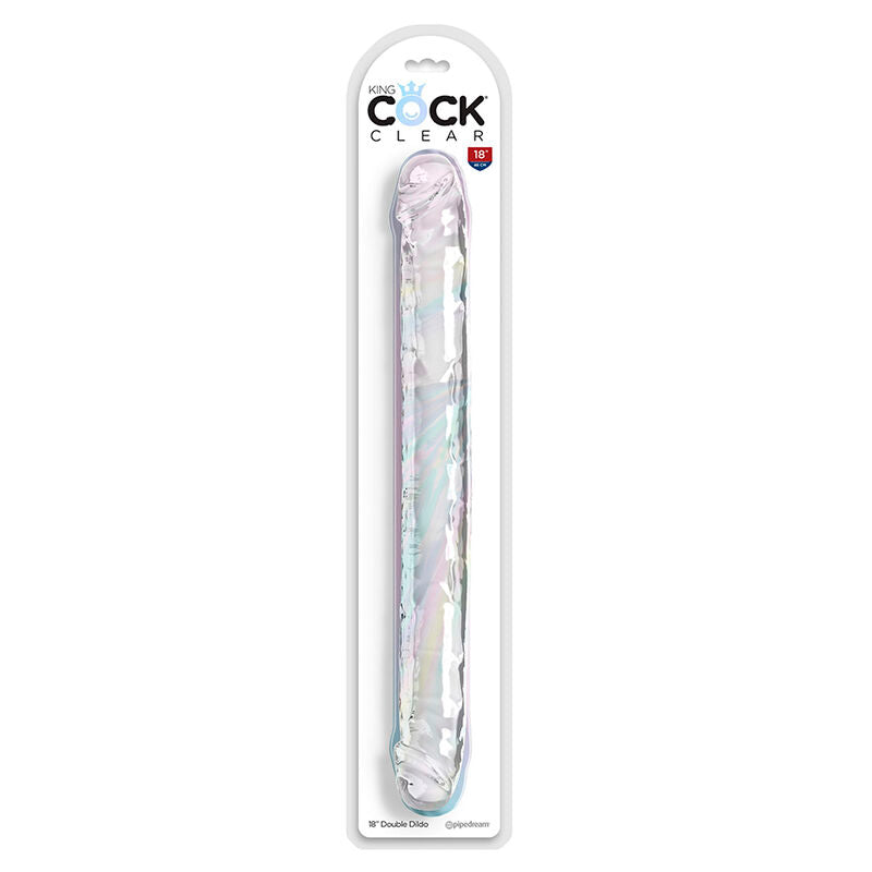 Double trouble double dildo 46 cm transparent
