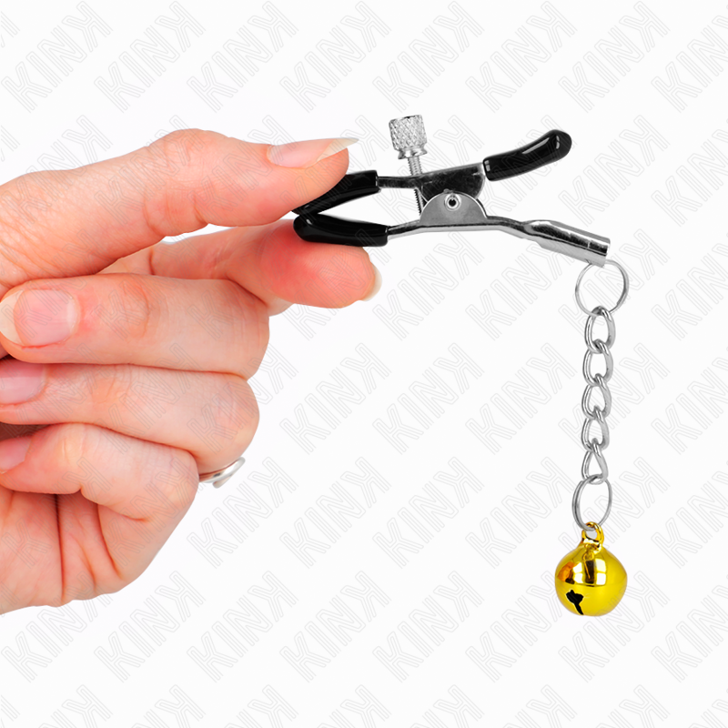 Meton clips pendant jingle bell gold 6 cm