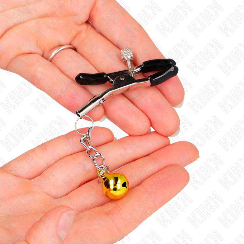 Meton clips pendant jingle bell gold 6 cm