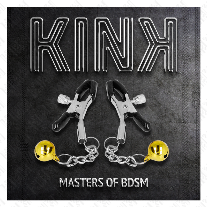 KINK - METON CLIPS JINGLE BELL PENDANT GOLD 6 CM