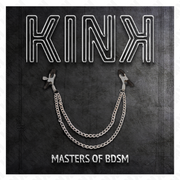 Head clips with 2 thick silver chains 20/23 cm