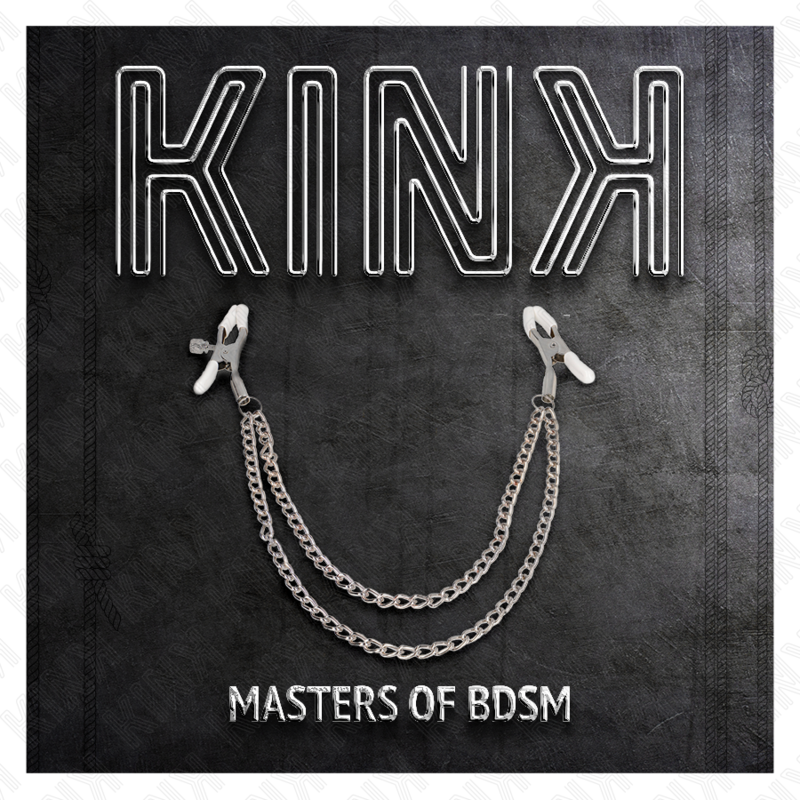 KINK - WORKSHOP CLIPS WITH 2 THIN SILVER CHAINS 20/23 CM