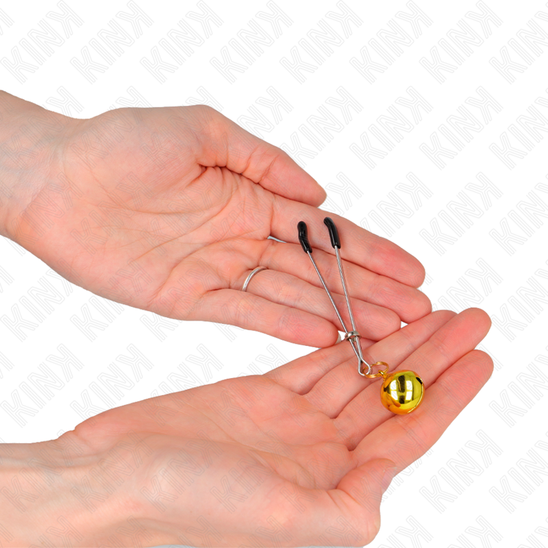 Thin gold bell phone clips 7 cm