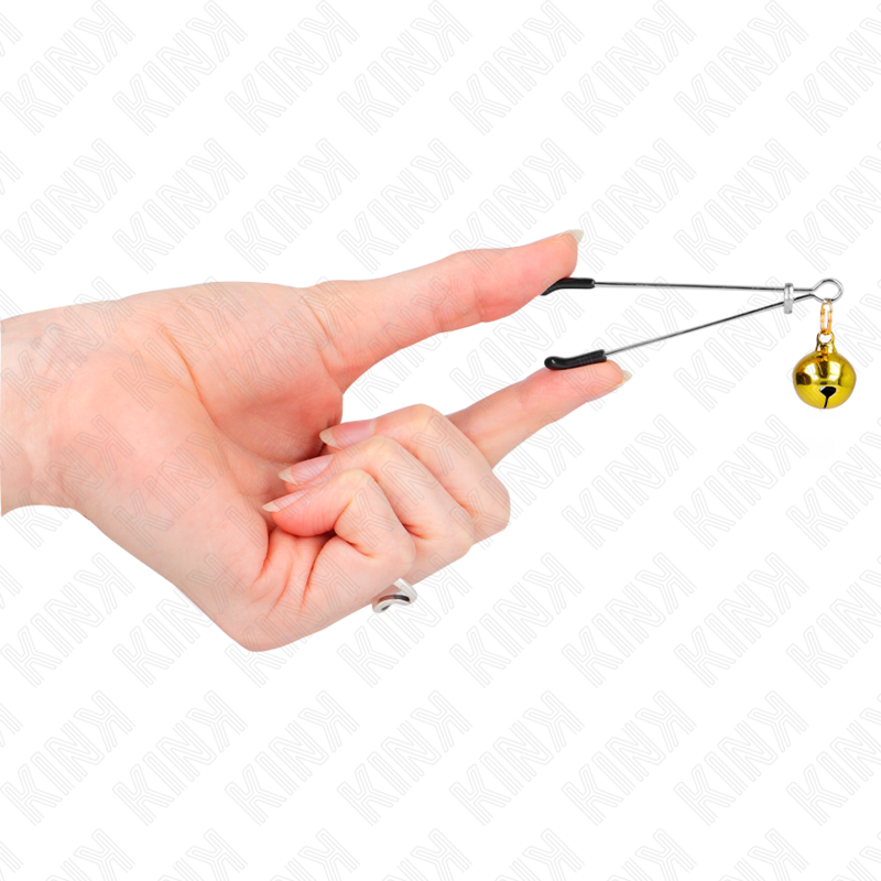 Thin gold bell phone clips 7 cm