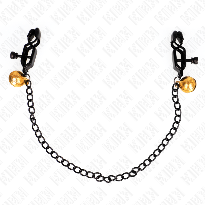 Meton clips flat chain and silver bell 30 cm