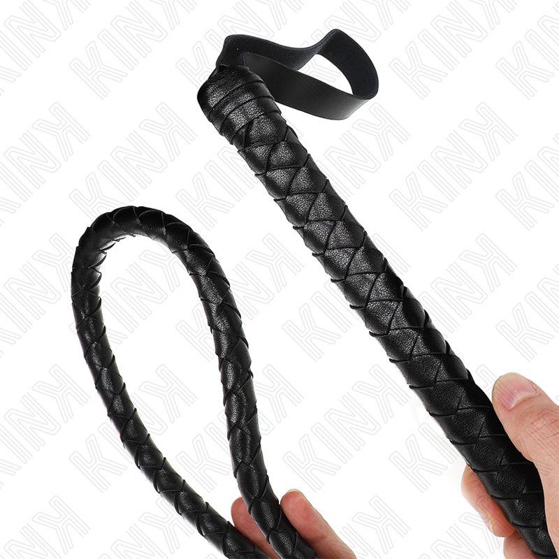 Long black snake whip 210 cm