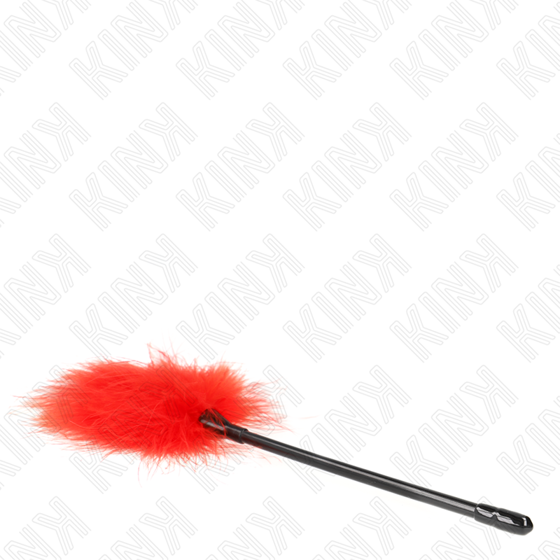 KINK - RED TICKLE FEATHERS USED FOR THE 27CM BONDAGE KIT
