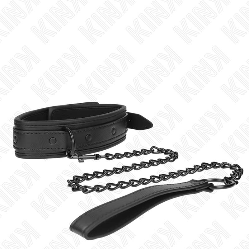 KINK - NEOPRENE BONDAGE COLLAR MODEL 2 WITH ADJUSTABLE BELT 78 CM 37.5 X 49.5 CM