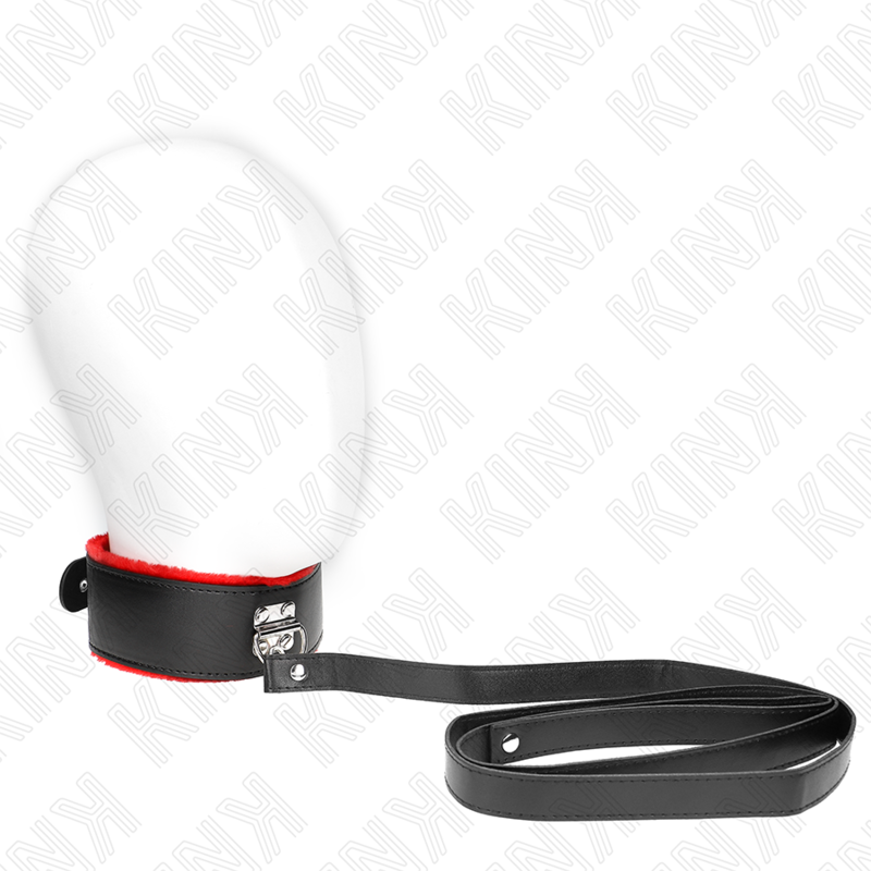 KINK - NECKLACE WITH BELT 116 CM WITH ADJUSTABLE RED LEATHER BRACELET 40-48 CM X 6 CM